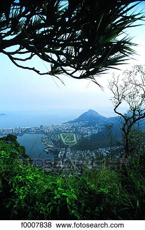 Brazil, Rio de Janeiro, seen from Corcovado View Large Photo Image Stock Photo - Brazil, Rio de Janeiro, seen from Corcovado. Fotosearch