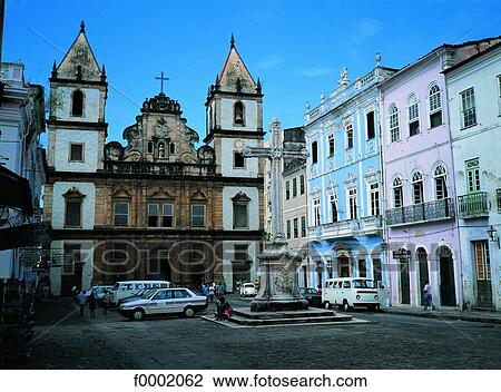 Stock Image - Brazil, Salvador, Pelourinho neighborhood. Fotosearch