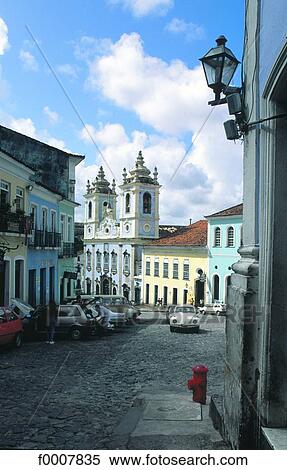 Brazil, Salvador, Pelourinho neighborhood View Large Photo Image Stock Photography - Brazil, Salvador, Pelourinho neighborhood. Fotosearch