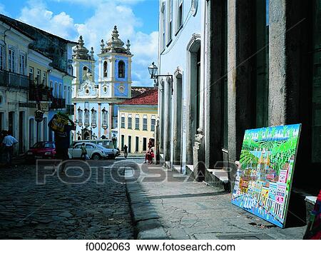 Brazil, Salvador, street View Large Photo Image Stock Image - Brazil, Salvador, street. Fotosearch