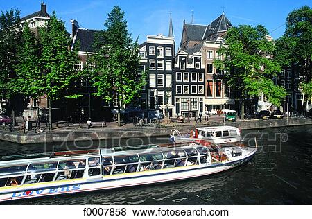 The Netherlands, Amsterdam, river boat View Large Photo Image Stock Photo - The Netherlands, Amsterdam, river boat. Fotosearch