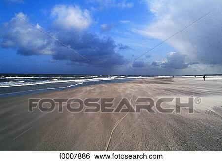 Stock Photograph - The Netherlands, Friesland, Terschelling beach. Fotosearch