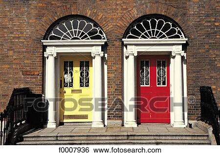 Ireland, Dublin, georgian doors View Large Photo Image Stock Photograph - Ireland, Dublin, georgian doors. Fotosearch