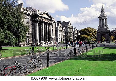 Stock Photo - Ireland, Dublin, Trinity College. Fotosearch