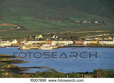 Ireland, Portmagee View Large Photo Image Stock Photo - Ireland, Portmagee. Fotosearch