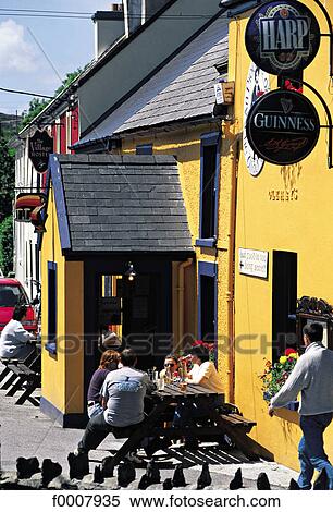 Ireland, Pub View Large Photo Image Stock Photography - Ireland, Pub. Fotosearch