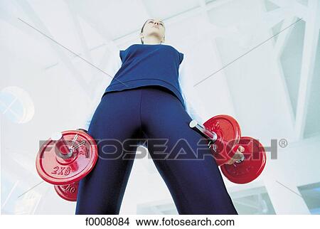 Picture - Fitness for two, lifestyle, adults, woman. Fotosearch