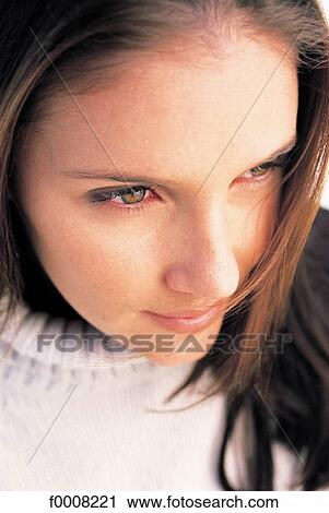 Stock Image - Her on Holidays, lifestyle, woman, girl, women. Fotosearch