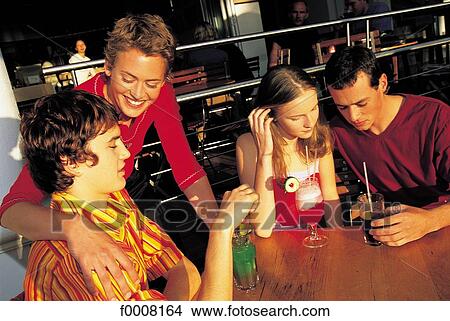Picture - Beautiful teens, lifestyle, people, horizontal format. Fotosearch