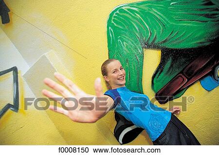 Stock Image - Beautiful teens, lifestyle, people. Fotosearch