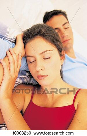 Stock Image - Couple in love, lifestyle, people, inside, indoor. Fotosearch