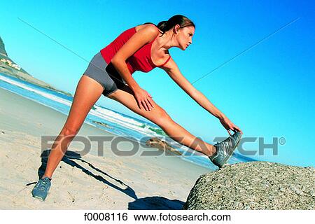 Stock Photograph - Sports in the sun, lifestyle, woman, girl, women. Fotosearch