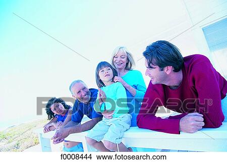 Picture - seniors and family, lifestyle, seniors, mature adult, mature adults. Fotosearch