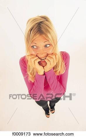 Stock Image - Studio attitudes, lifestyle, adults. Fotosearch