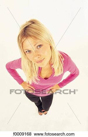 Stock Photo - Studio attitudes, lifestyle, adults. Fotosearch