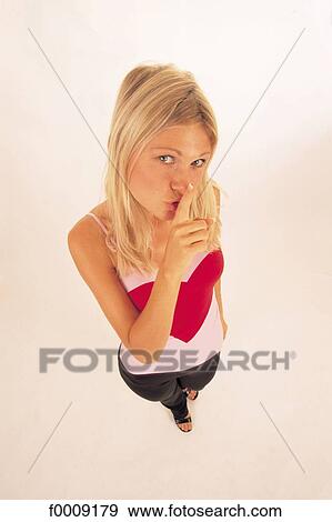 Stock Photo - Studio attitudes, lifestyle, adults. Fotosearch