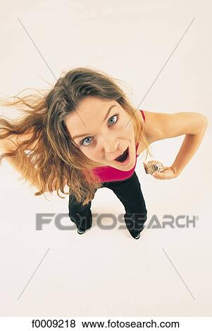 Stock Photo - Studio attitudes, lifestyle, adults. Fotosearch