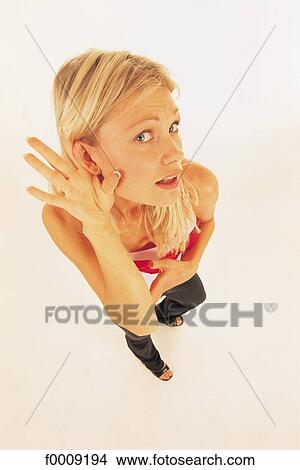 Studio attitudes, lifestyle, high-angle-view, gaze, gazing View Large Photo Image Picture - Studio attitudes, lifestyle, high-angle-view, gaze, gazing. Fotosearch