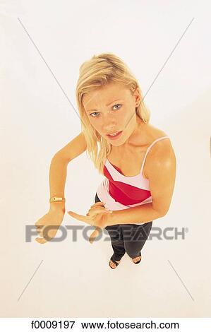 Studio attitudes, lifestyle, high-angle-view, gaze, gazing View Large Photo Image Stock Photo - Studio attitudes, lifestyle, high-angle-view, gaze, gazing. Fotosearch