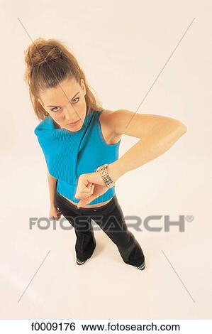 Studio attitudes, lifestyle, high-angle-view, gaze, gazing View Large Photo Image Stock Photograph - Studio attitudes, lifestyle, high-angle-view, gaze, gazing. Fotosearch