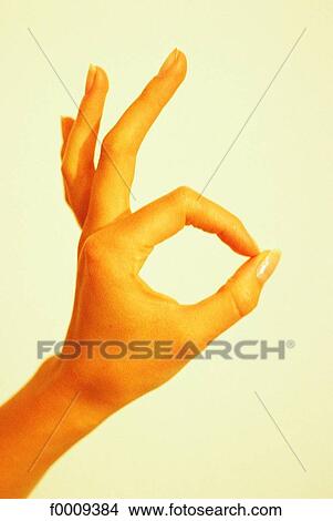 Picture - Body close-ups, lifestyle, sign, hand, agreement. Fotosearch