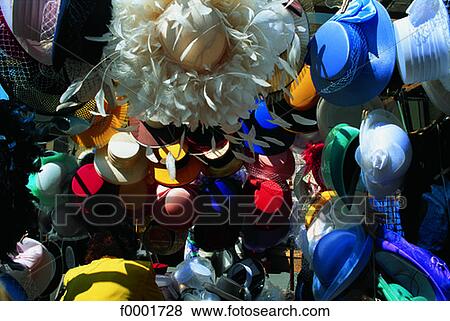 Stock Photo - England, London, hats. Fotosearch