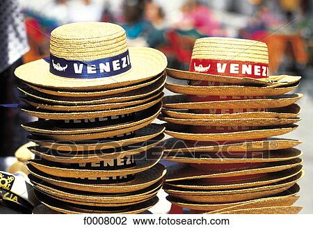 Italy, Venice, straw hats View Large Photo Image Stock Image - Italy, Venice, straw hats. Fotosearch
