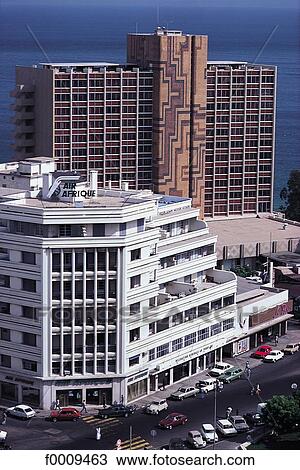 Senegal, Dakar, the business district View Large Photo Image Stock Image - Senegal, Dakar, the business district. Fotosearch