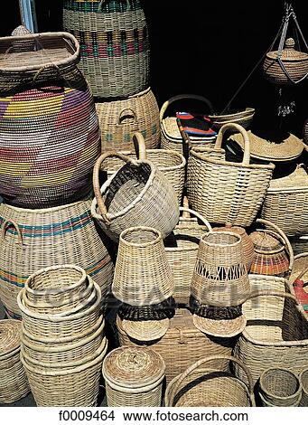 Senegal, Saint Louis, woven ustensiles View Large Photo Image Picture - Senegal, Saint Louis, woven ustensiles. Fotosearch