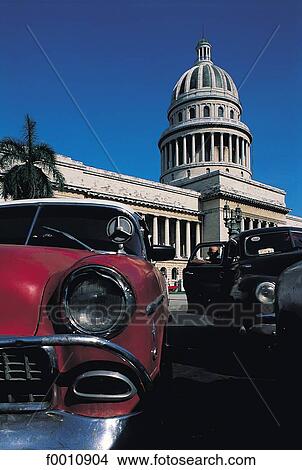 Havana, Capitol, old american car View Large Photo Image Picture - Havana, Capitol, old american car. Fotosearch
