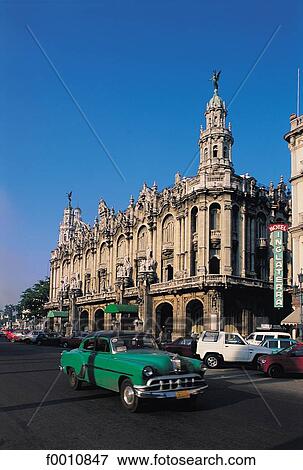 La Havana, Opera house, old american cars View Large Photo Image Stock Photo - La Havana, Opera house, old american cars. Fotosearch