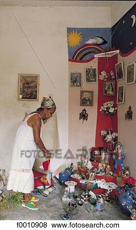 Trinidad, Santeria, religious ritual View Large Photo Image Stock Photo - Trinidad, Santeria, religious ritual. Fotosearch