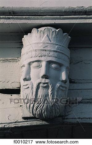 Bergen, hanseatic quarter, wooden triple head View Large Photo Image Stock Photo - Bergen, hanseatic quarter, wooden triple head. Fotosearch