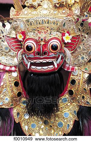 Classical Barong head View Large Photo Image Stock Photo - Classical Barong head. Fotosearch