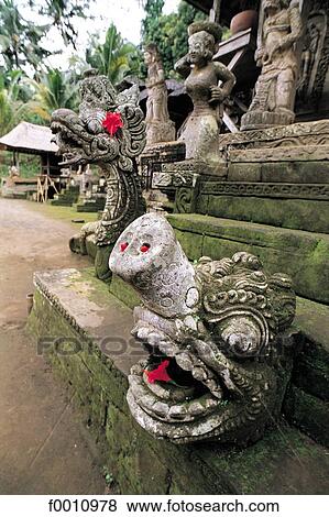 Detail of a temple grotesque figure View Large Photo Image Stock Photo - Detail of a temple grotesque figure. Fotosearch