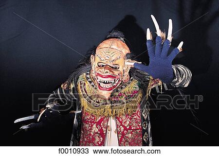 Masked character of the Ramayana View Large Photo Image Stock Image - Masked character of the Ramayana. Fotosearch