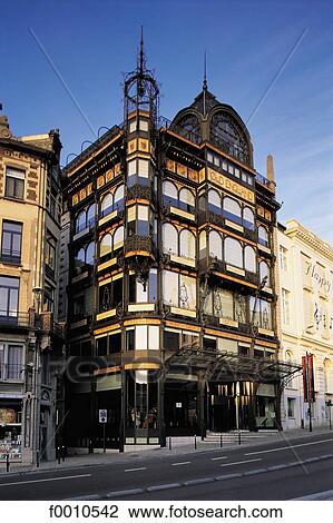 Stock Image - Old England, Modern Style, Horta architect. Fotosearch