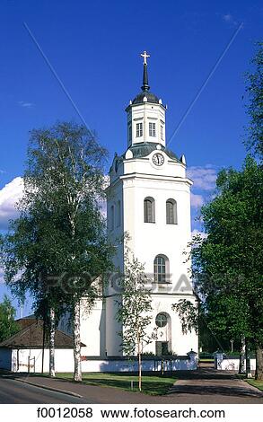 Stock Photo - Sweden, Dalecarlia, Orsa church. Fotosearch