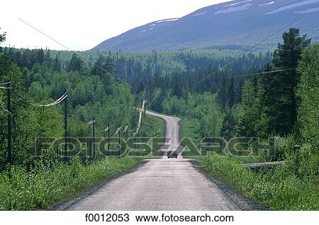 Stock Image - Sweden, Lapland, Ammarnäs, landscape. Fotosearch