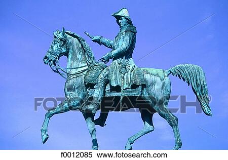 Sweden, Stockholm, equestrian statue of Bernadotte, King of Sweden View Large Photo Image Stock Photography - Sweden, Stockholm, equestrian statue of Bernadotte, King of Sweden. Fotosearch
