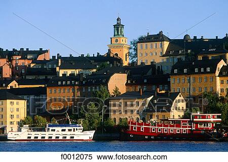 Stock Photography - Sweden, Stockholm, Södermalm. Fotosearch