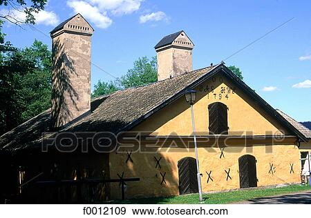 Stock Photo - Sweden, Uppland, Österbybruck, Walloon blacksmith house. Fotosearch