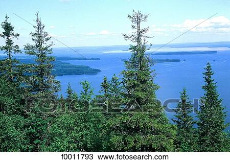 Stock Image - Finland, Carelia, Pielinen lake. Fotosearch