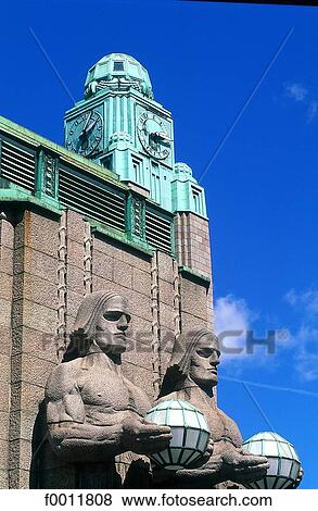 Finland, Helsinki, central station View Large Photo Image Stock Photo - Finland, Helsinki, central station. Fotosearch
