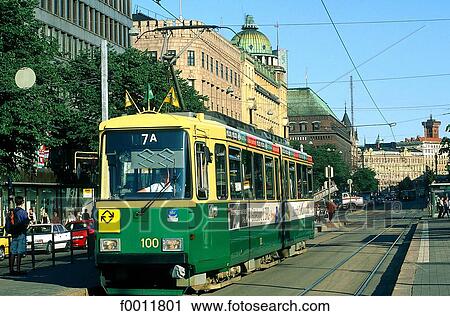 Finland, Helsinki, Mannerheimintie View Large Photo Image Stock Image - Finland, Helsinki, Mannerheimintie. Fotosearch
