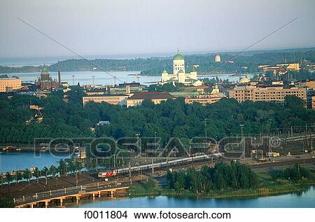 Finland, Helsinki, panoramic view View Large Photo Image Picture - Finland, Helsinki, panoramic view. Fotosearch