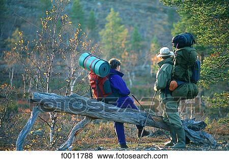 Finland, Lapland, trekking in Uhro Kekkonen national park View Large Photo Image Stock Photo - Finland, Lapland, trekking in Uhro Kekkonen national park. Fotosearch
