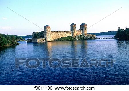 Stock Photograph - Finland, Savonlinna, Olavinlinna castle. Fotosearch