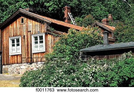 Stock Image - Finland, Turku, Luostarinmäki open air museum. Fotosearch
