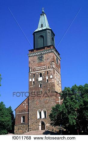 Stock Photo - Finland, Turku, the cathedral. Fotosearch